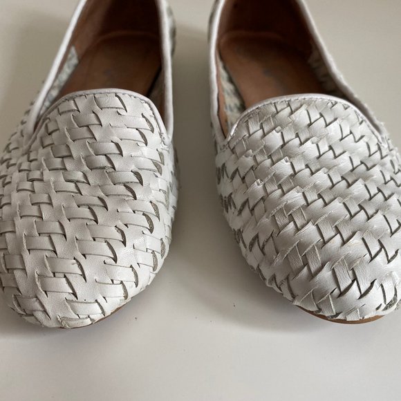 Jeffrey Campbell White Woven Flats Loafers - Picture 4 of 8